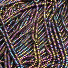 Plated Hematite Rondelle 2x3mm