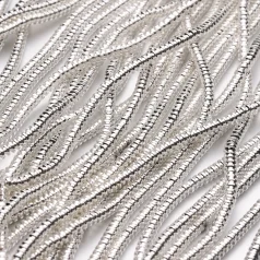 Sterling Silver Plated Hematite Rondelle 2x4mm