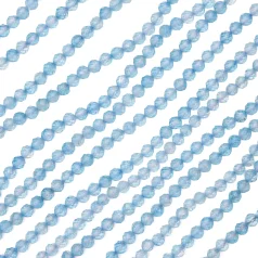 Blue Topaz Faceted Round 4mm