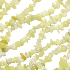 Lemon Jade Chips, Approx 5x7mm, 32 inches
