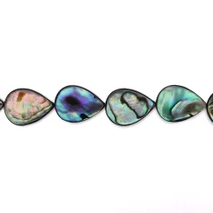 12x16mm Flat Teardrop - Abalone