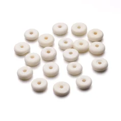 Flat Spacer bone beads 10x5mm