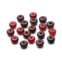 Wheel Spacer Horn Beads 9x5mm - Red