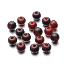 Rondelle Horn Beads 10x8mm - Red