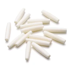 0.98 inch (25x5mm) Thin bone pipe - White