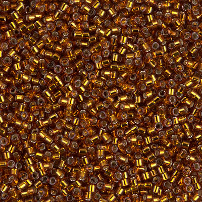 Miyuki Delica - Size 11/0 - Silverlined Amber DB-144