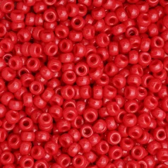 Plastic Pony Beads Red 6x9mm