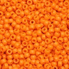 Plastic Pony Beads Orange 6x9mm