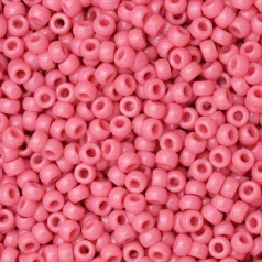 Plastic Pony Beads Pink 6x9mm