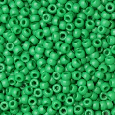 Plastic Pony Beads Green 6x9mm