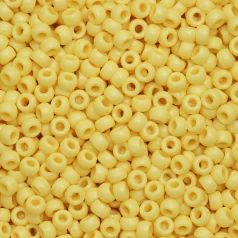 Plastic Pony Beads Light Yellow 6x9mm