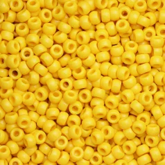 Plastic Pony Beads Yellow 6x9mm