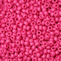 Plastic Pony Beads Fuchia 6x9mm