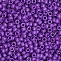 Plastic Pony Beads Purple 6x9mm