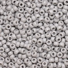 Plastic Pony Beads Grey 6x9mm