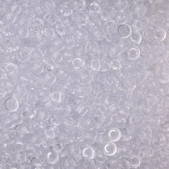 Plastic Pony Beads Clear 6x9mm