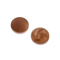 18mm Round Matt Cabochon - Coffee marble