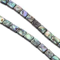 14x10mm FLAT RECTANGLE - ABALONE