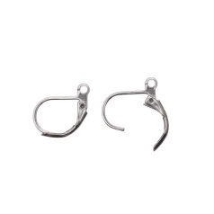 Alternative view of Earring Lever Back 14mm Open Loop – Stainless Steel