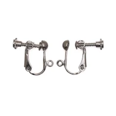 Earring Clip, 15mm Earring Clip-on Clips with 5mm ball and Open Ring - Stailnless Steel