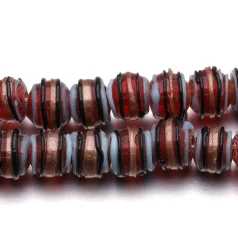 8mm Round Stripe - Trans. Red