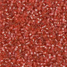 Miyuki Delica - 11/0 - Duracoat Silver Lined Dyed Lt Cranberry DB-2159