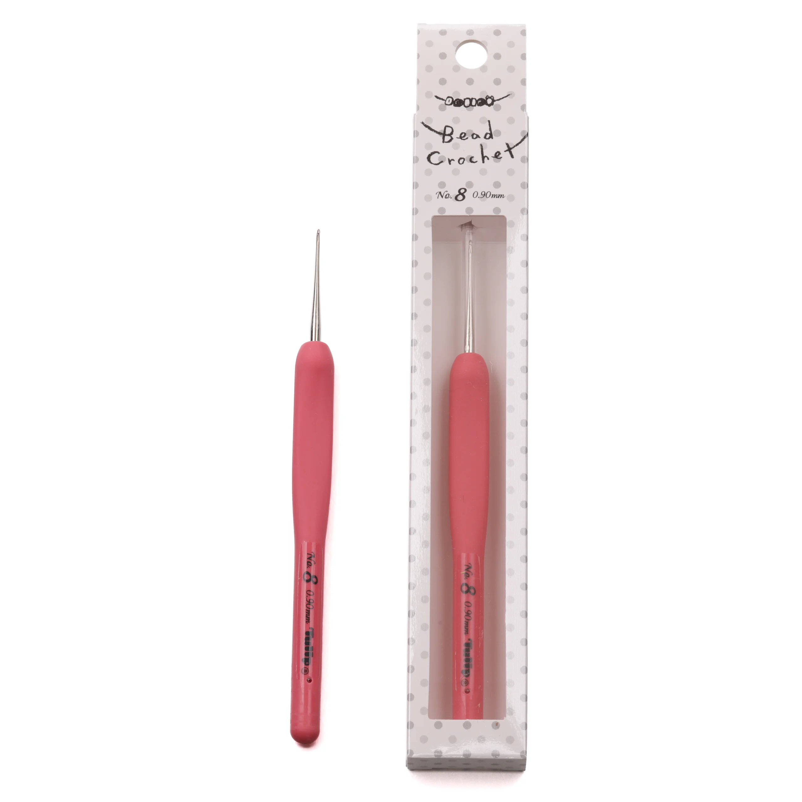 Tulip Sucre Bead Crochet Hook with Cushion Grip - Size 8 (0.90mm)