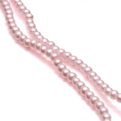 Glass Pearl 4 mm Pink  80 cm/ St