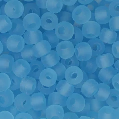 Glass Crow Bead - 9mm - Transparent Matte Spearmint