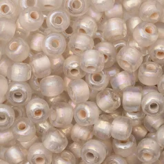 Glass Crow Bead - 9mm - Transparent Iris Crystal