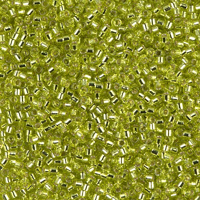 Miyuki Delica - Size 11/0 - Silverlined Chartreuse DB-147
