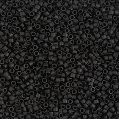 Miyuki Delica - 11/0 - Matte Black DB-310