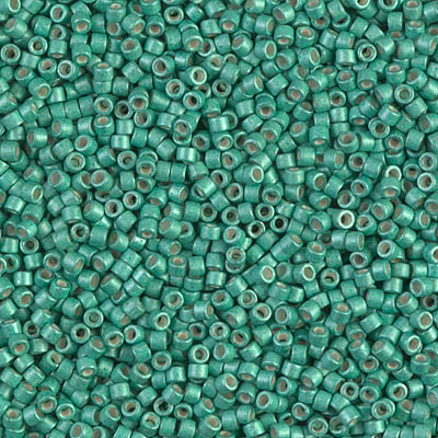 Miyuki Delica - Size 11/0 - Galvanized Semi-Matte Dk Mint DB-1182
