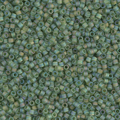 Miyuki Delica - Size 11/0 - Matte Transparent Olive AB DB-1282