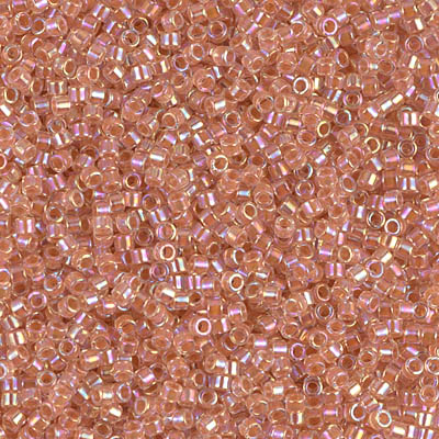 Miyuki Delica - Size 11/0 - Lined Peach AB DB-54