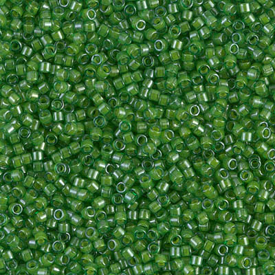 Miyuki Delica - Size 11/0 - Lined Green/Lime DB-274