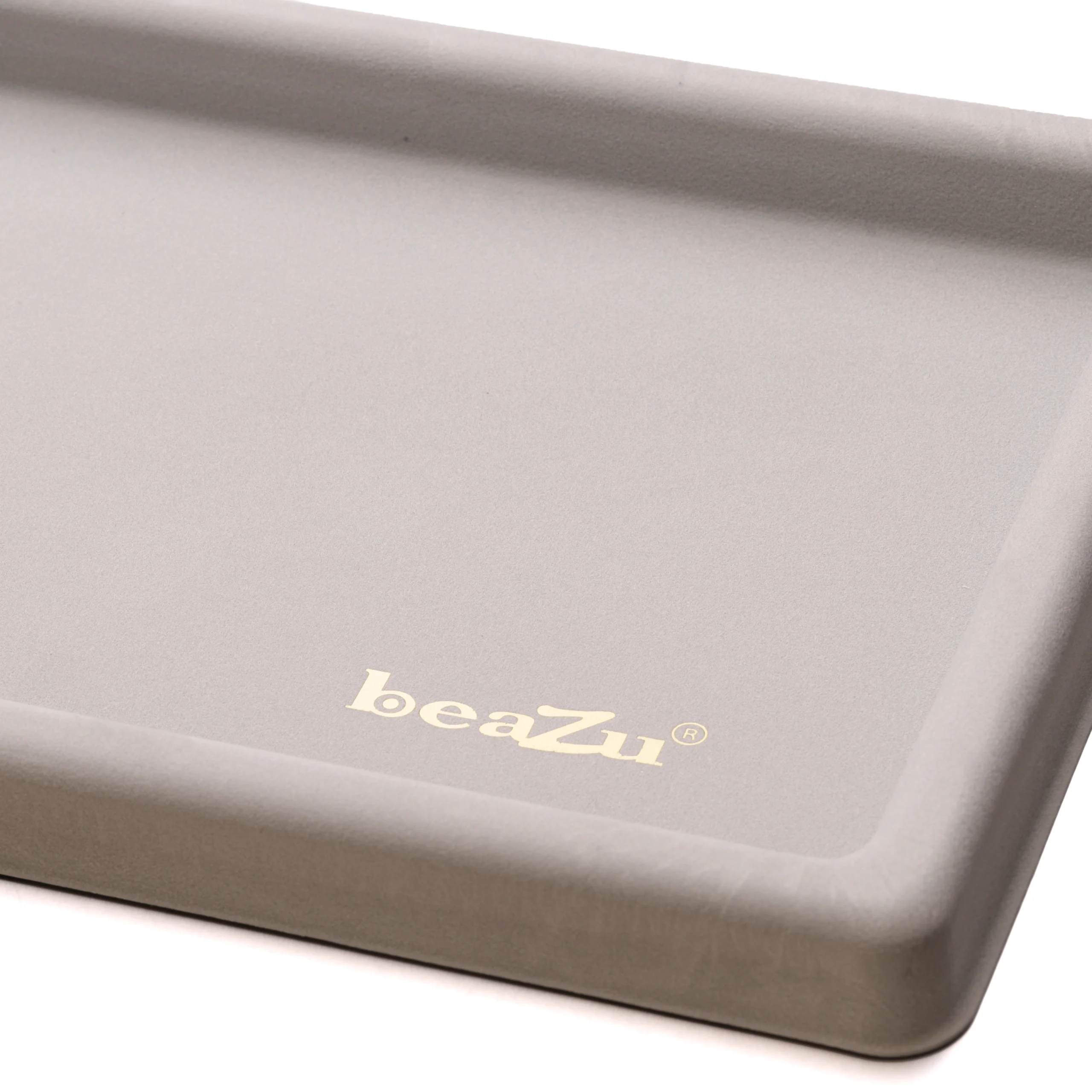 Flocked Plastic Work Tray Grey 10.5"x 8"