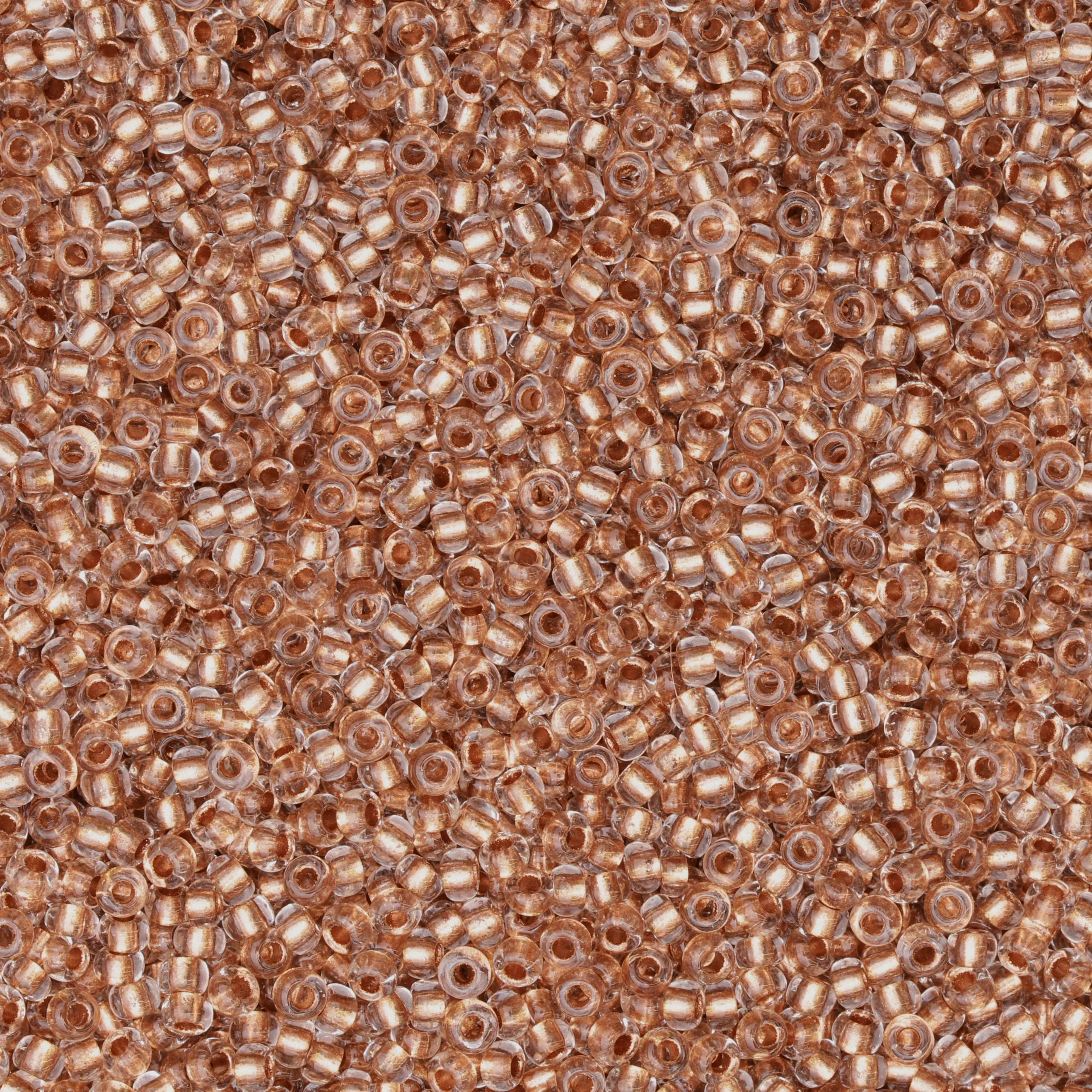 Czech Seed Beads, 10/0 – Copperlined Crystal (loose)