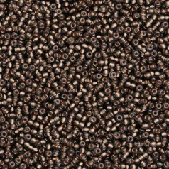Czech Seed Beads, 10/0 – Copperlined Grey (loose)