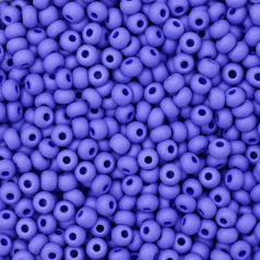Czech Seed Beads, 6/0 – Opaque Matt Royal Blue (loose)