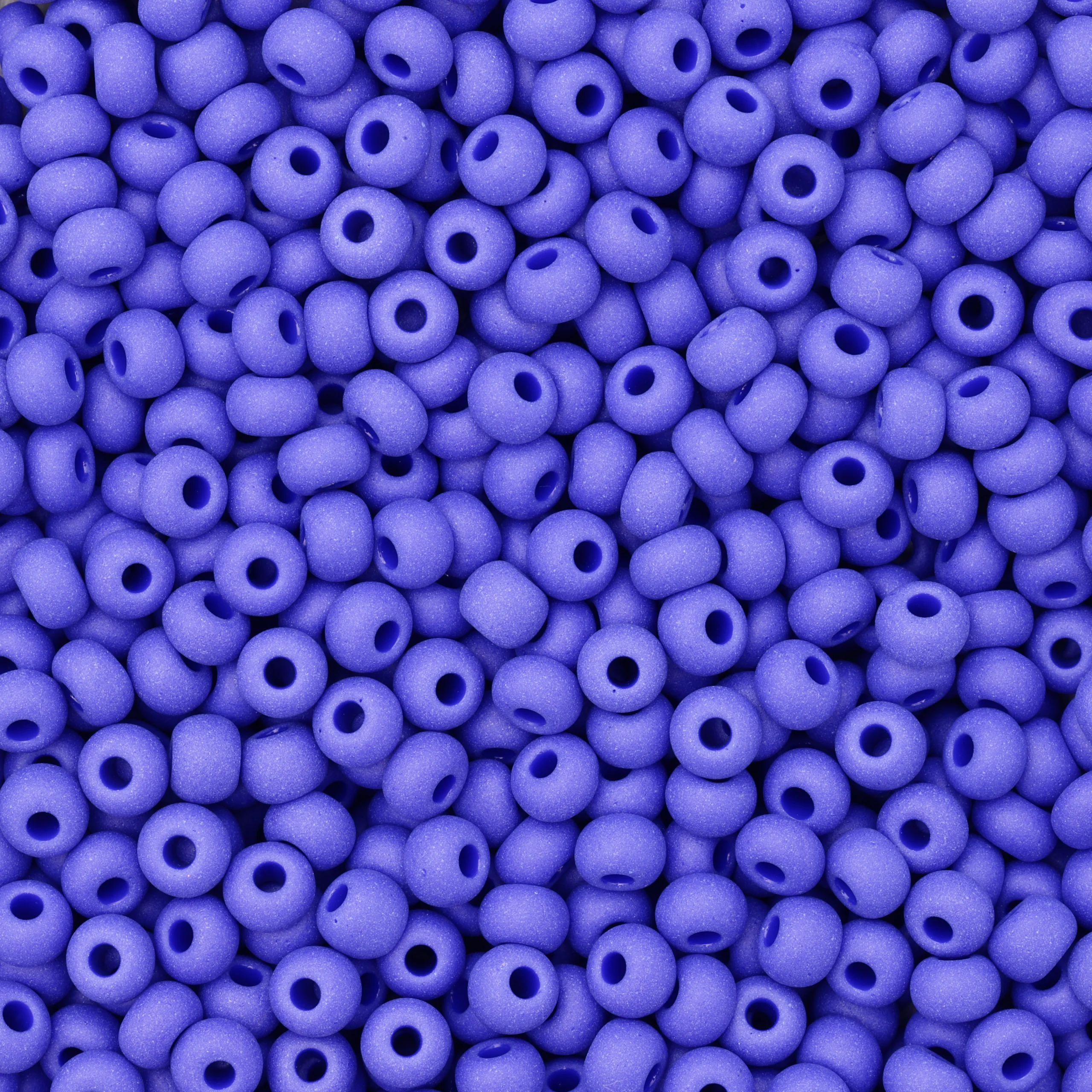 Czech Seed Beads, 6/0 – Opaque Matt Royal Blue (loose)