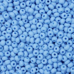 Czech Seed Beads, 6/0 – Opaque Matt Light Blue Turquoise (loose)