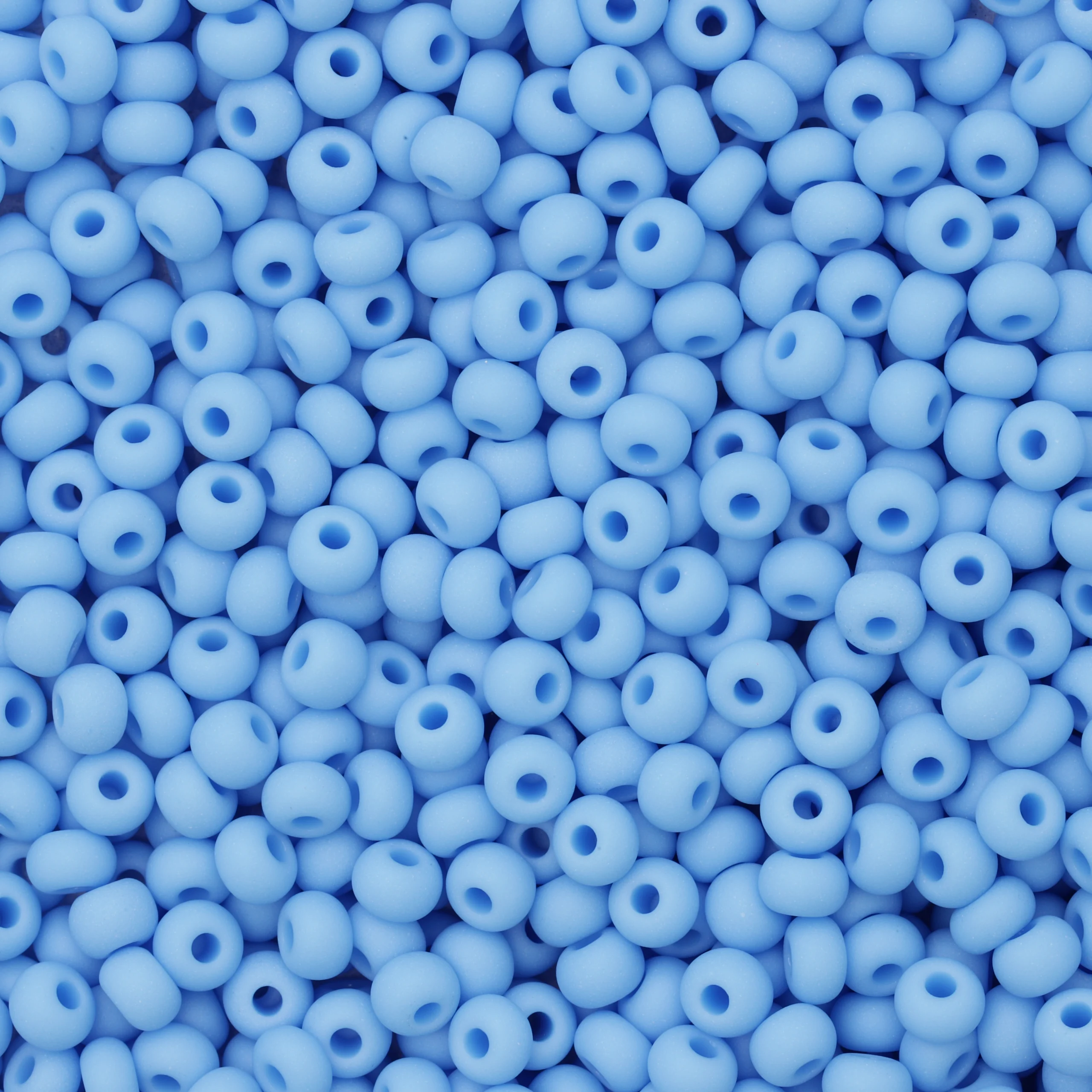 Czech Seed Beads, 6/0 – Opaque Matt Light Blue Turquoise (loose)