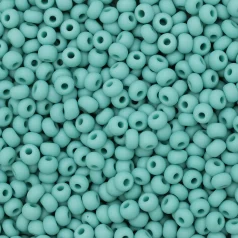 Czech Seed Beads, 6/0 – Opaque Matt Light Green Turquoise (loose)