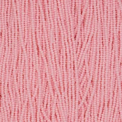Czech Seed Beads, 13/0, Charlotte – Solgel Pink (strung)