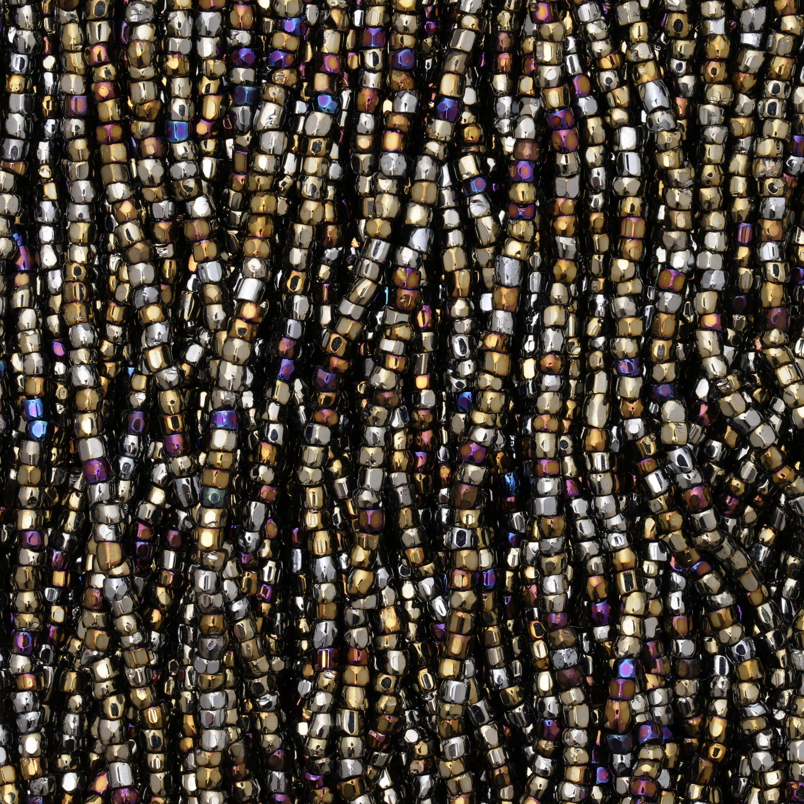 Czech Seed Beads, 10/0, 3-Cut - Iris Brown (strung)