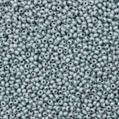 Czech Seed Beads, 10/0 – Opaque Color Lustre Light Blue Green (loose)