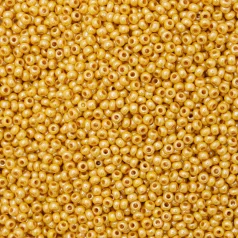 Czech Seed Beads, 10/0 – Opaque Color Lustre Yellow (loose)