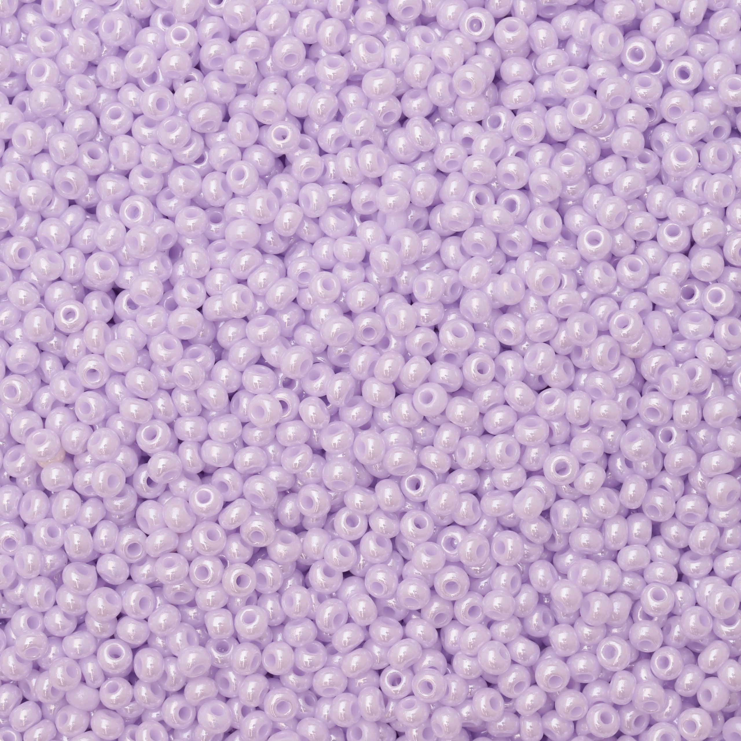 Czech Seed Beads, 10/0 – Opaque Luster Lilac (loose)