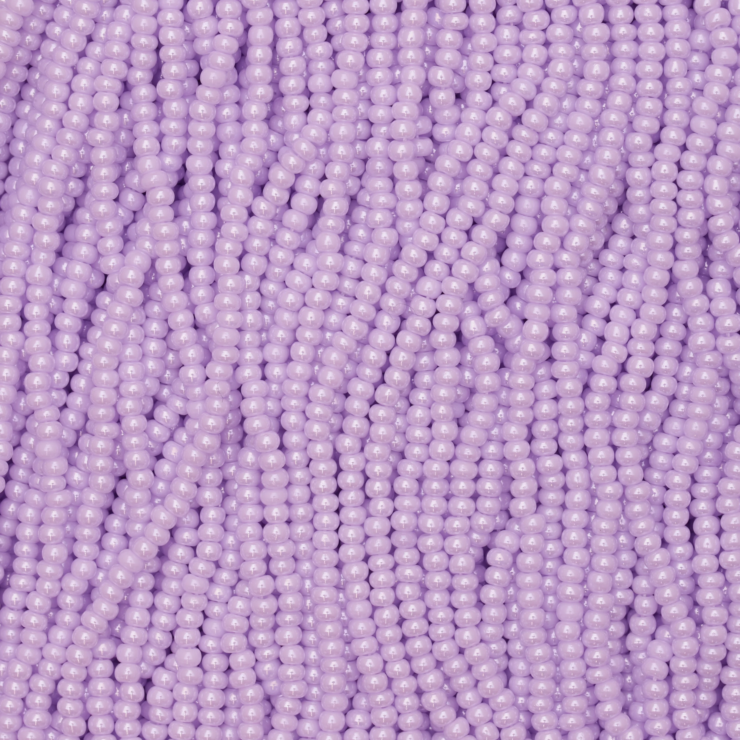 Czech Seed Beads, 11/0 – Opaque Luster Lilac (strung)